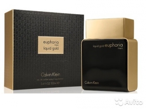 Euphoria men Liquid Gold "Calvin Klein" 100ml MEN. Купить туалетную воду недорого в интернет-магазине.