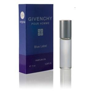 Givenchy Pour Homme Blue Label (Givenchy) 7ml. (Мужские масляные духи). Купить туалетную воду недорого в интернет-магазине.