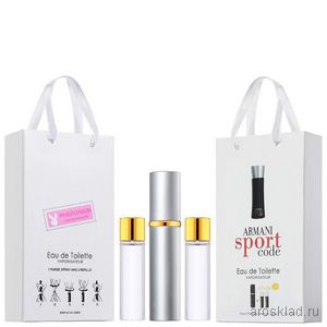 Купить духи Armani Sport Code Духи С Феромонами 3*15 + 2 запаски, общий объем 45 мл
